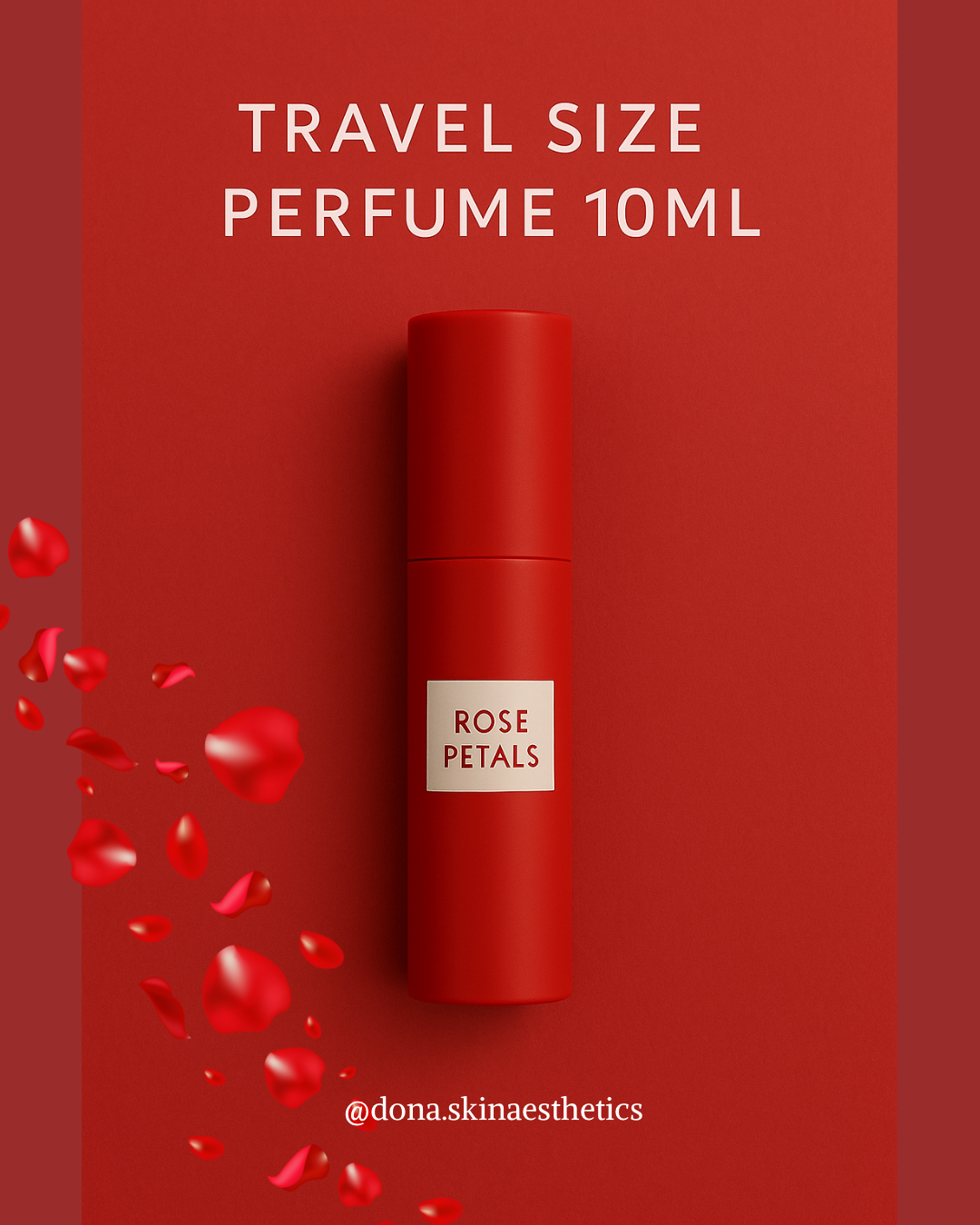 Rose Petal Travel Size Perfume 10ml